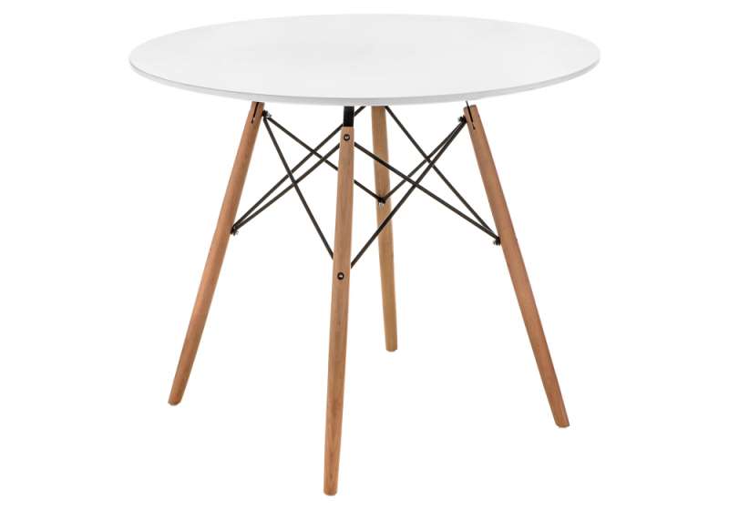 Стол деревянный Table 80х72 white / wood (80x72). 